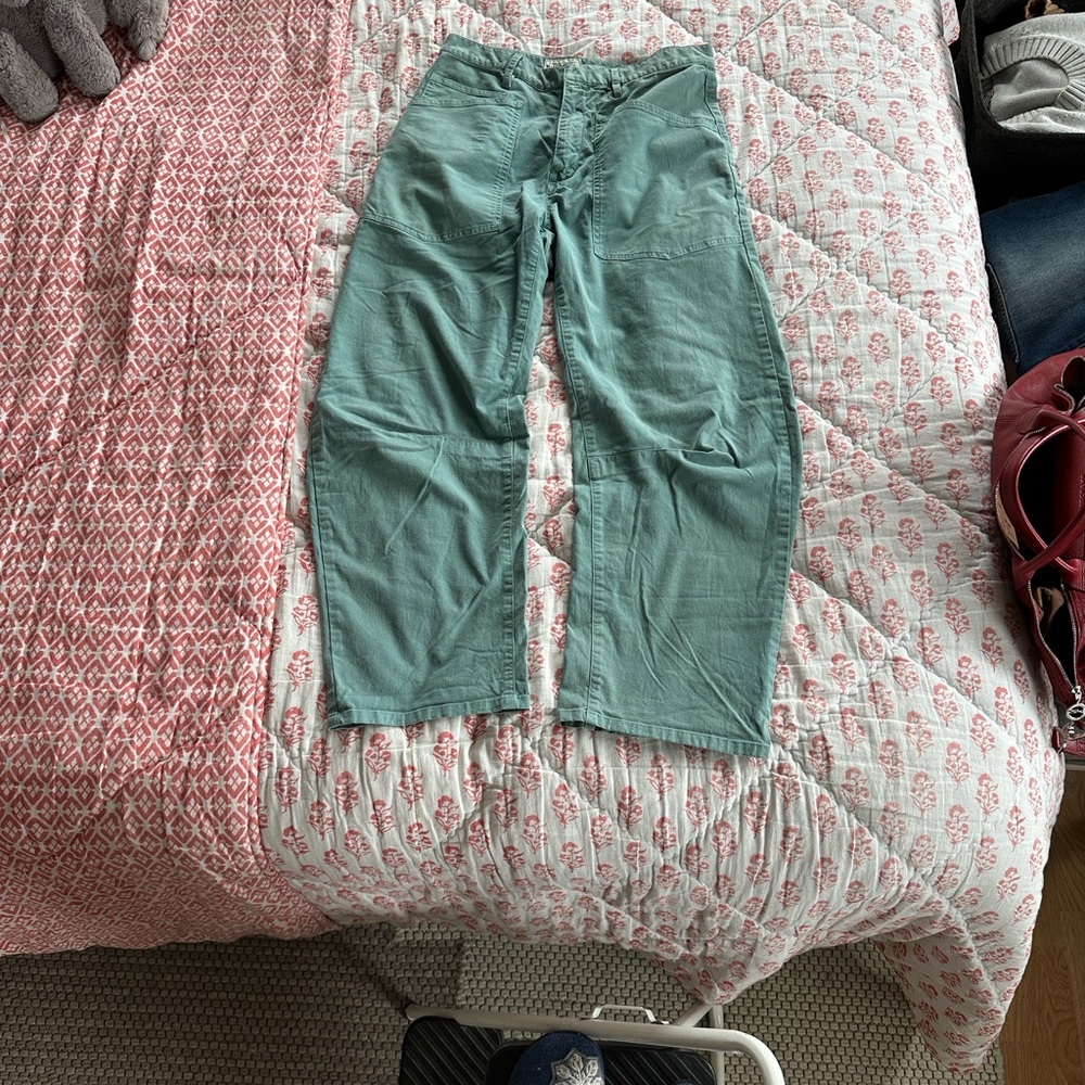 Nili Lotan Shon Midrise Stretch Barrel Pants size 0